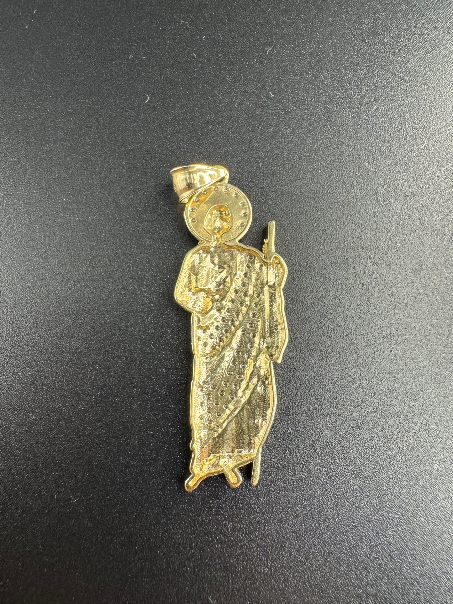 14K SAN JUDAS WITH ZIRCONS