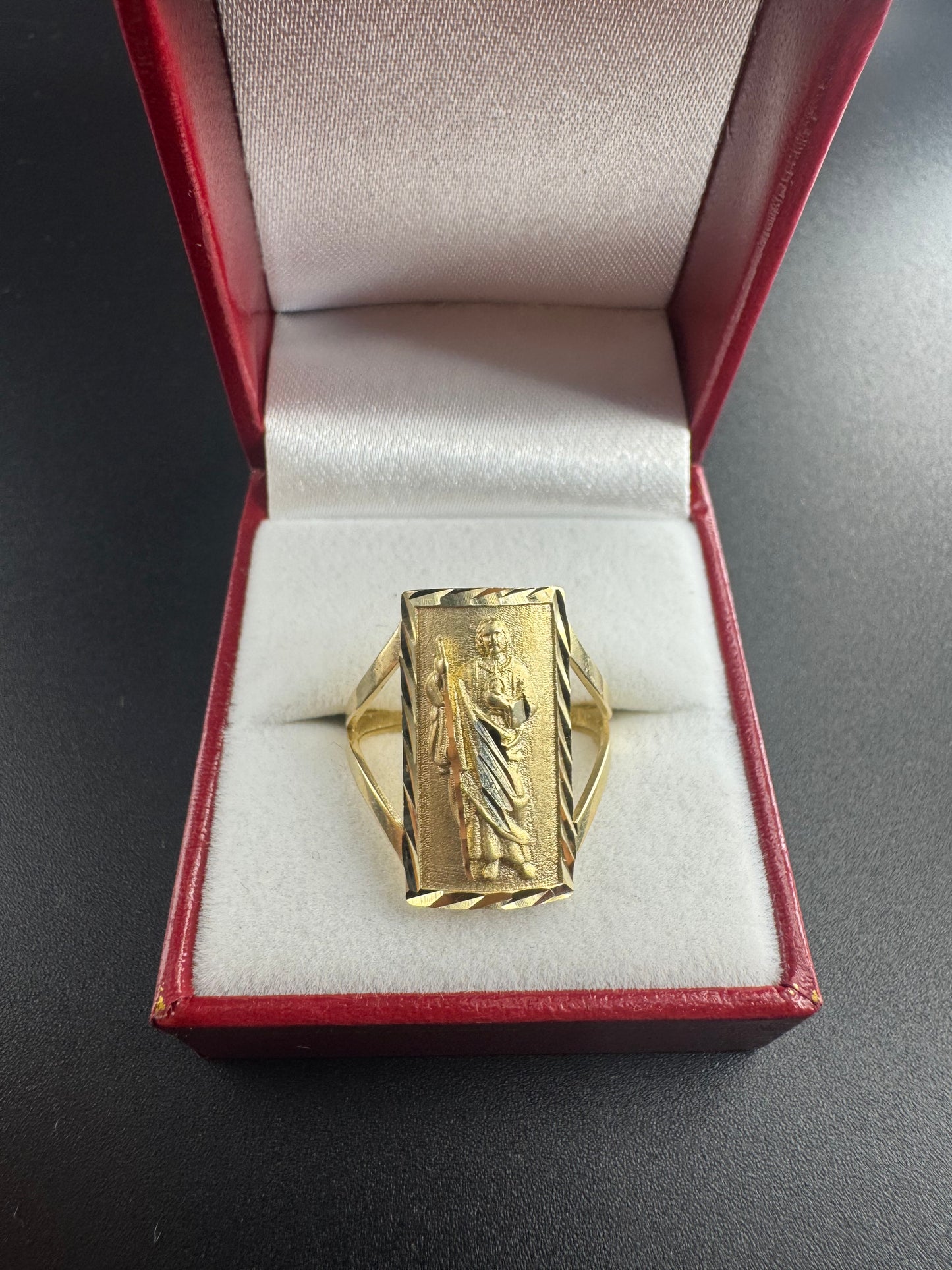 WOMENS RECTANGLE SAN JUDAS RING