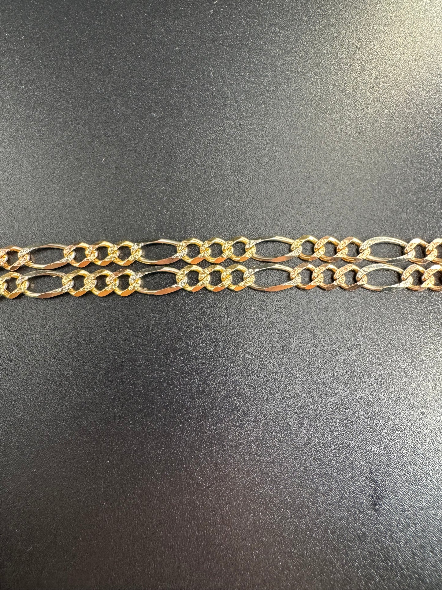 14K Figaro Chain Open Link 3 Colors