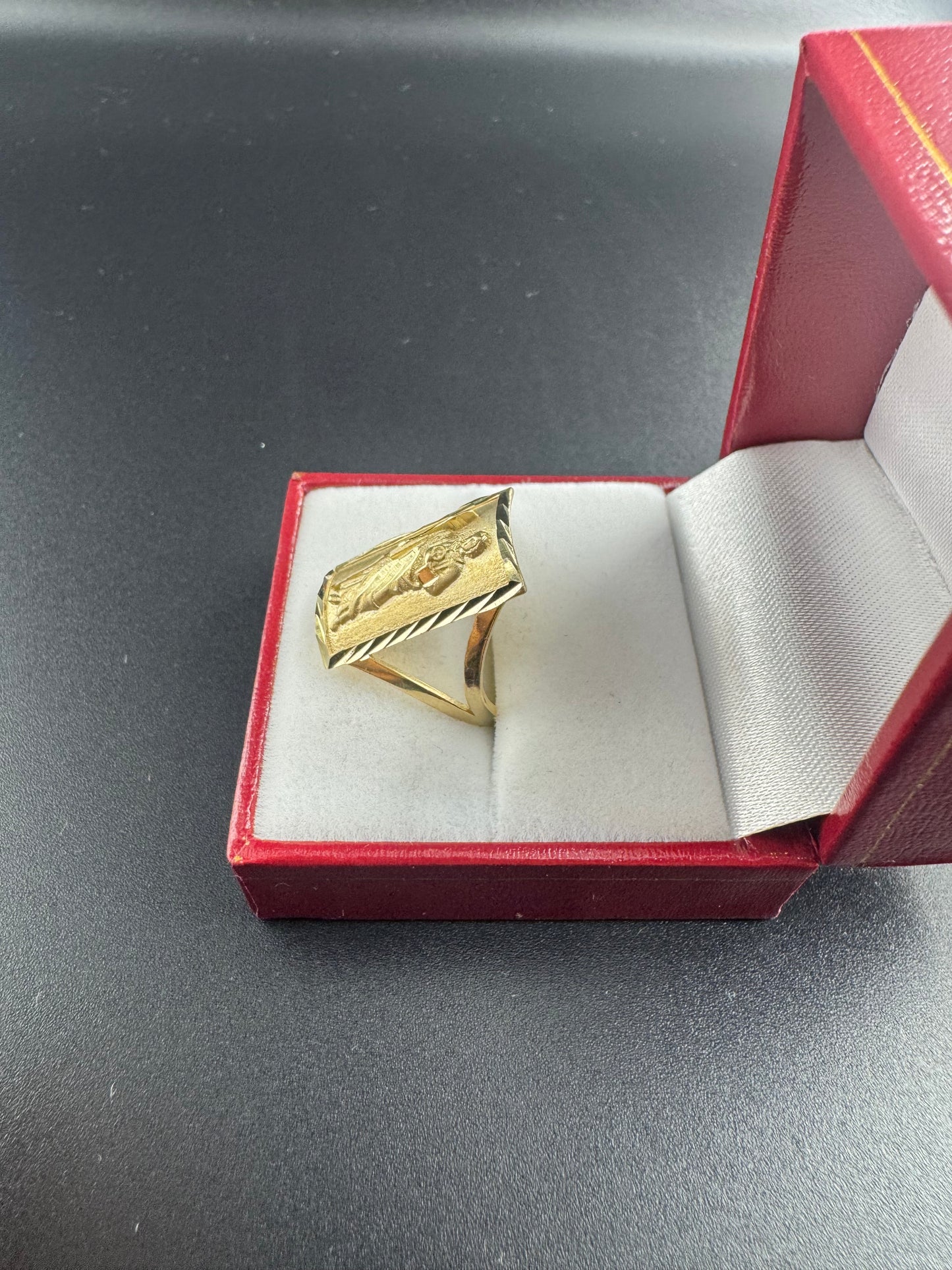WOMENS RECTANGLE SAN JUDAS RING