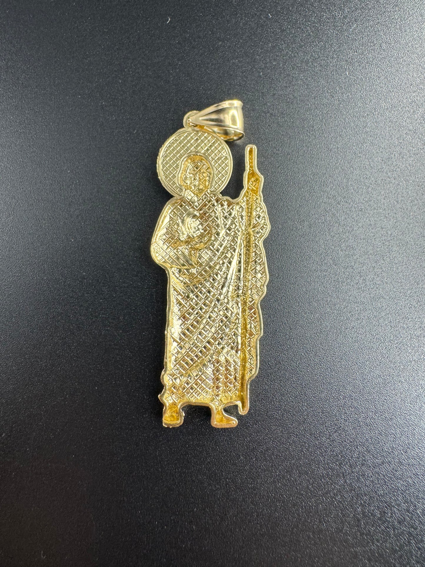 14K SOLID YELLOW SAN JUDAS PENDANT