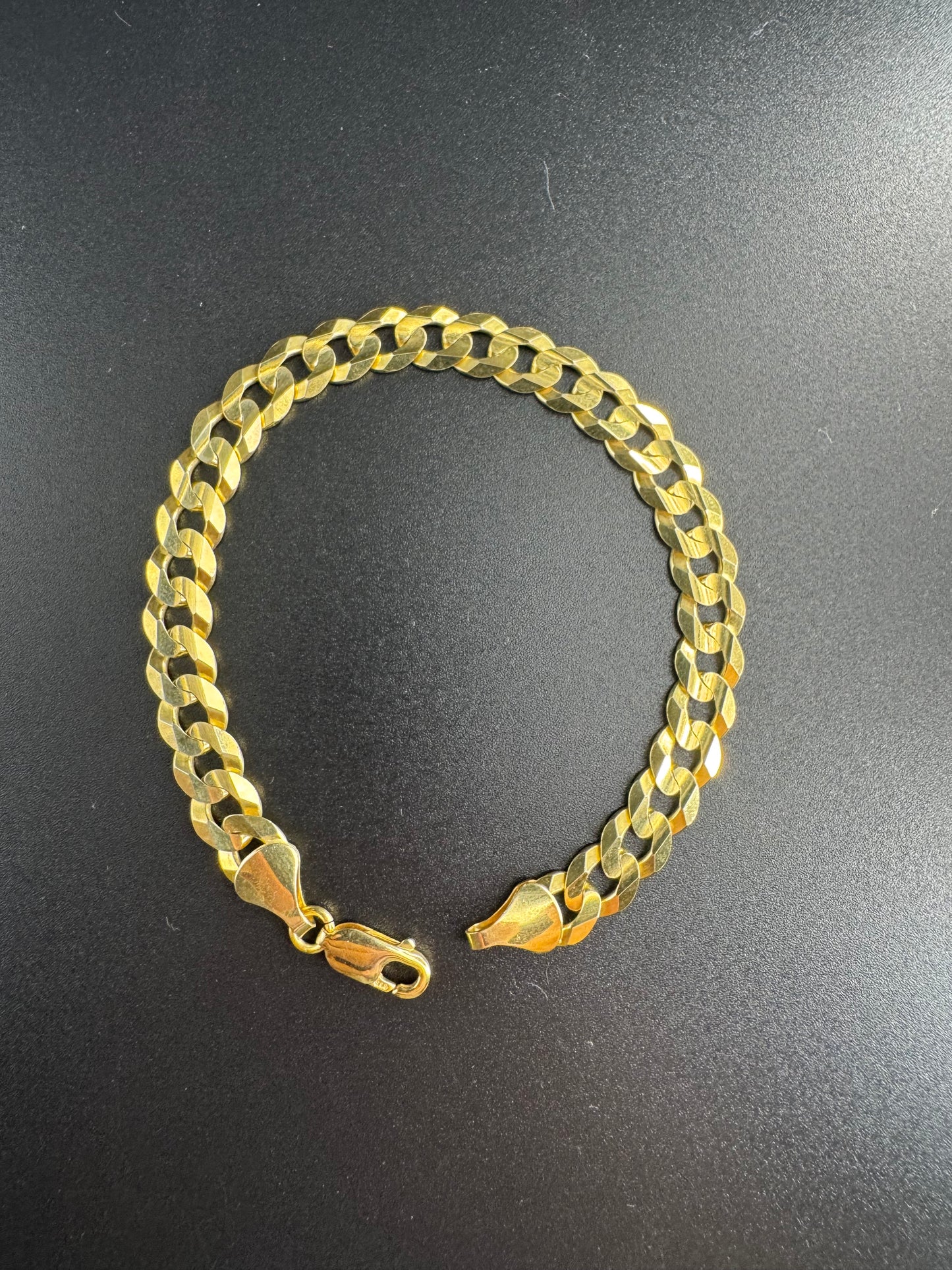 solid 14k cuban link bracelet