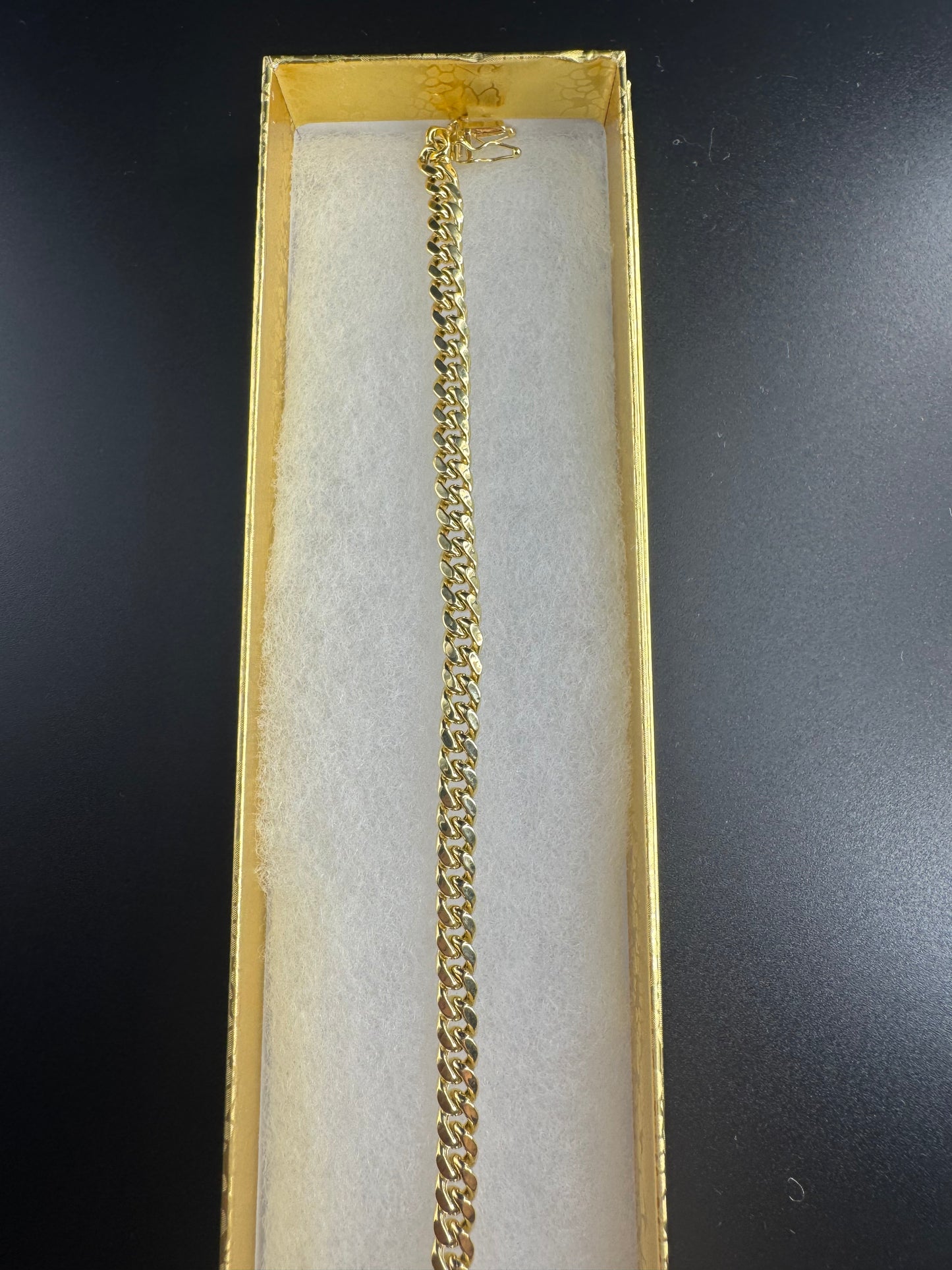 14k hollow miami cuban bracelet