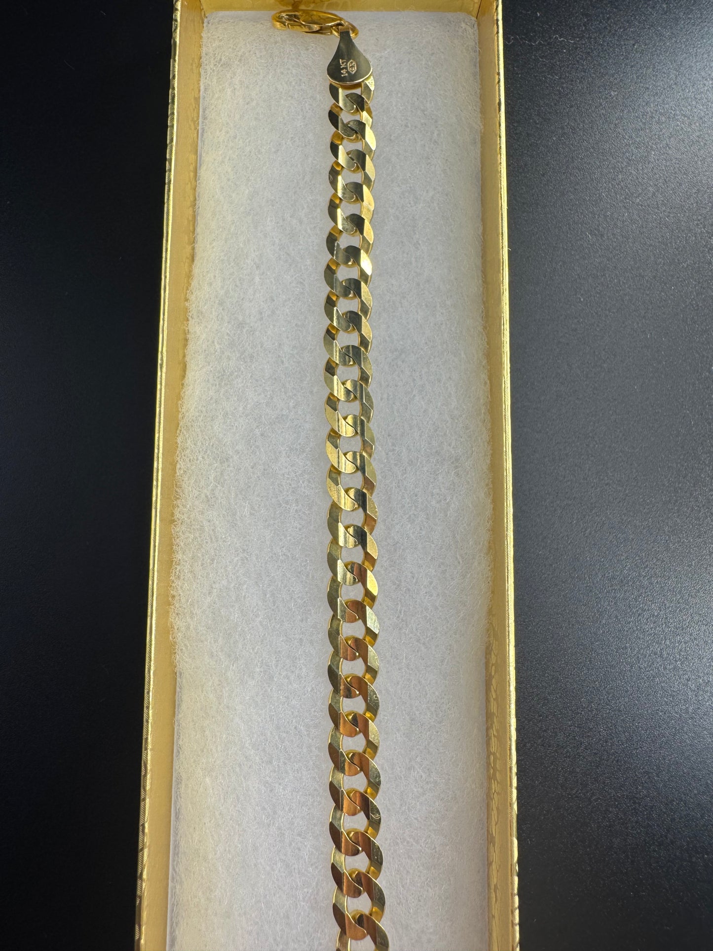 solid 14k cuban link bracelet