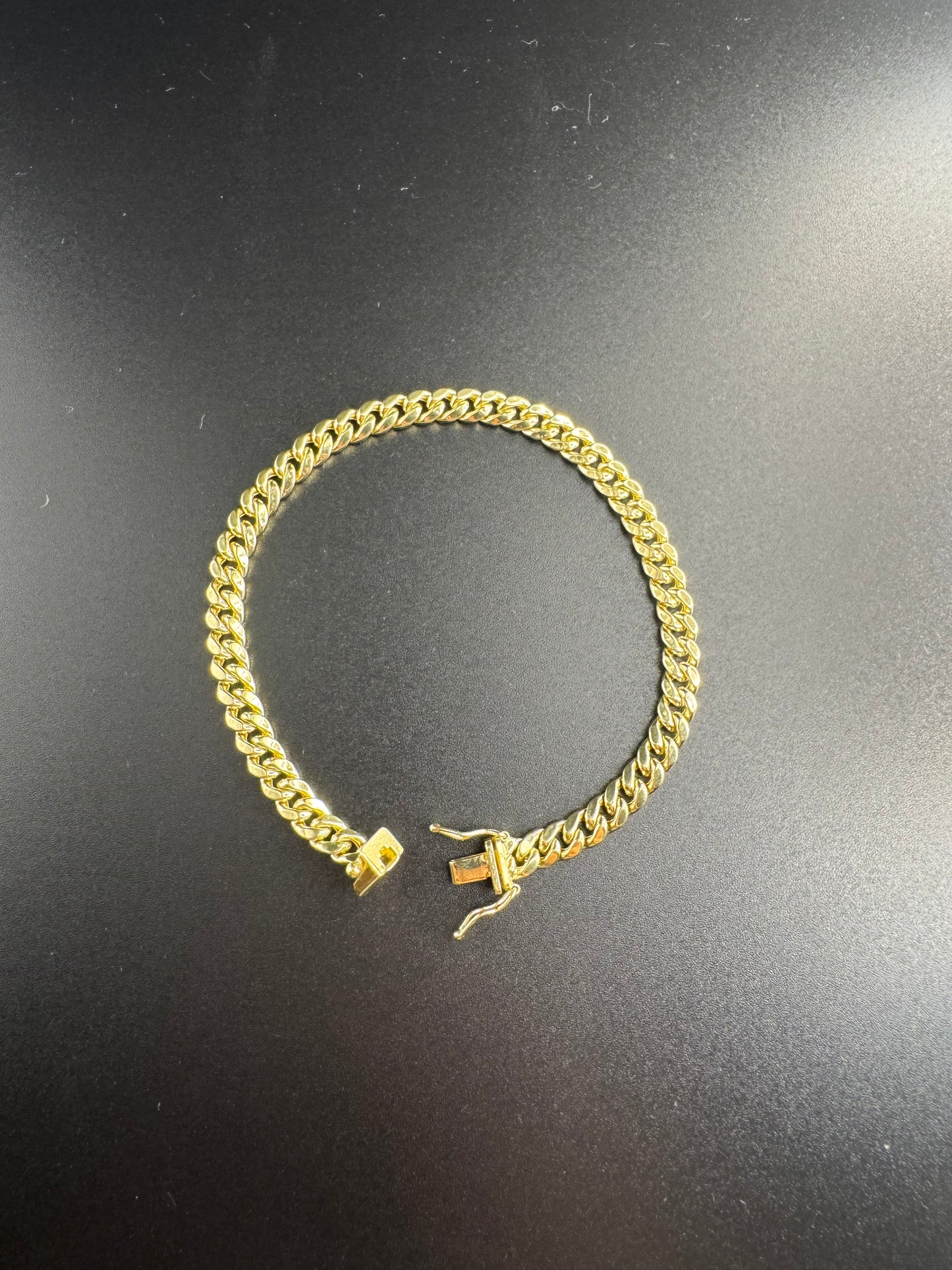 14k hollow miami cuban bracelet
