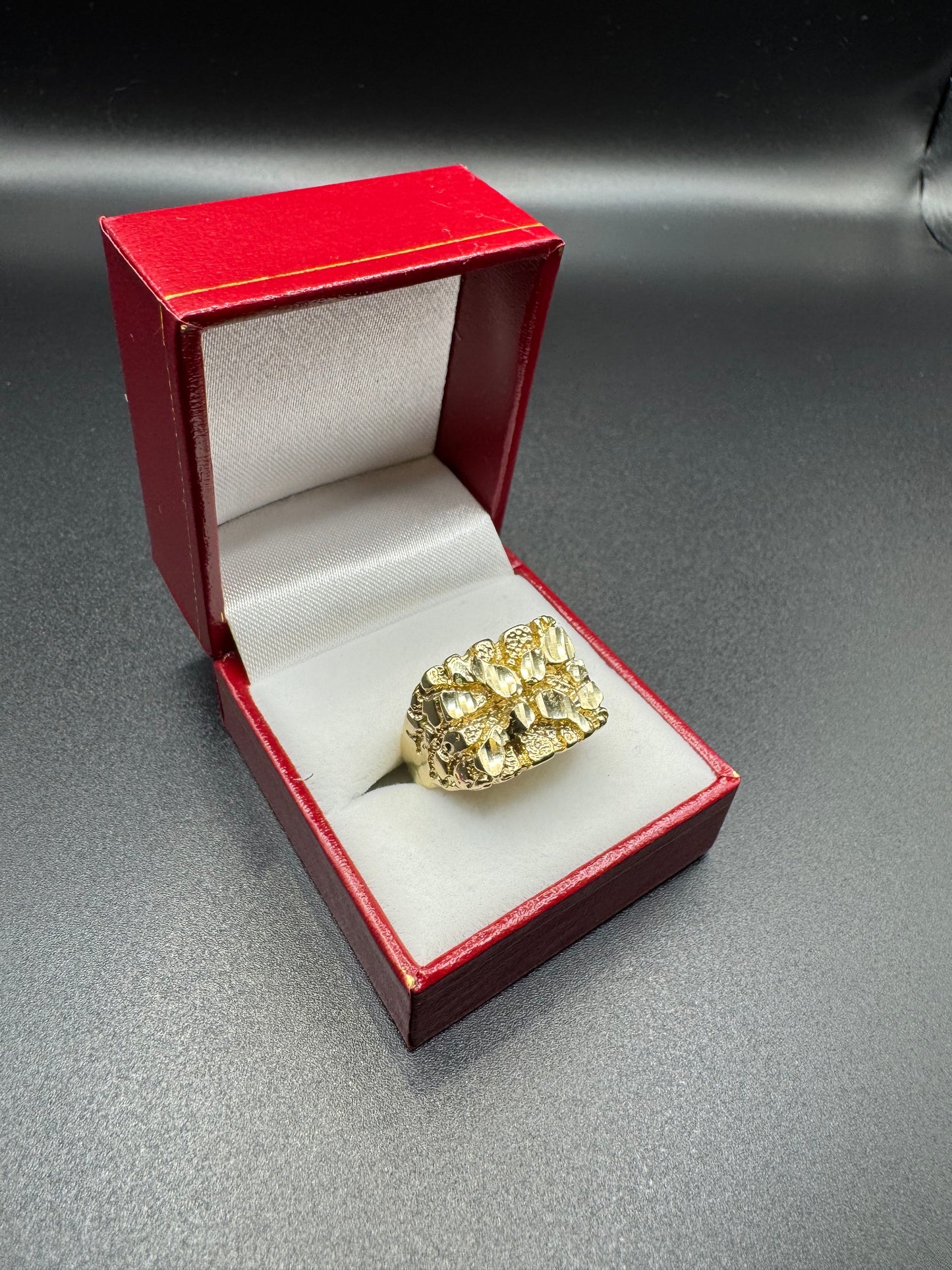 MENS square nugget ring