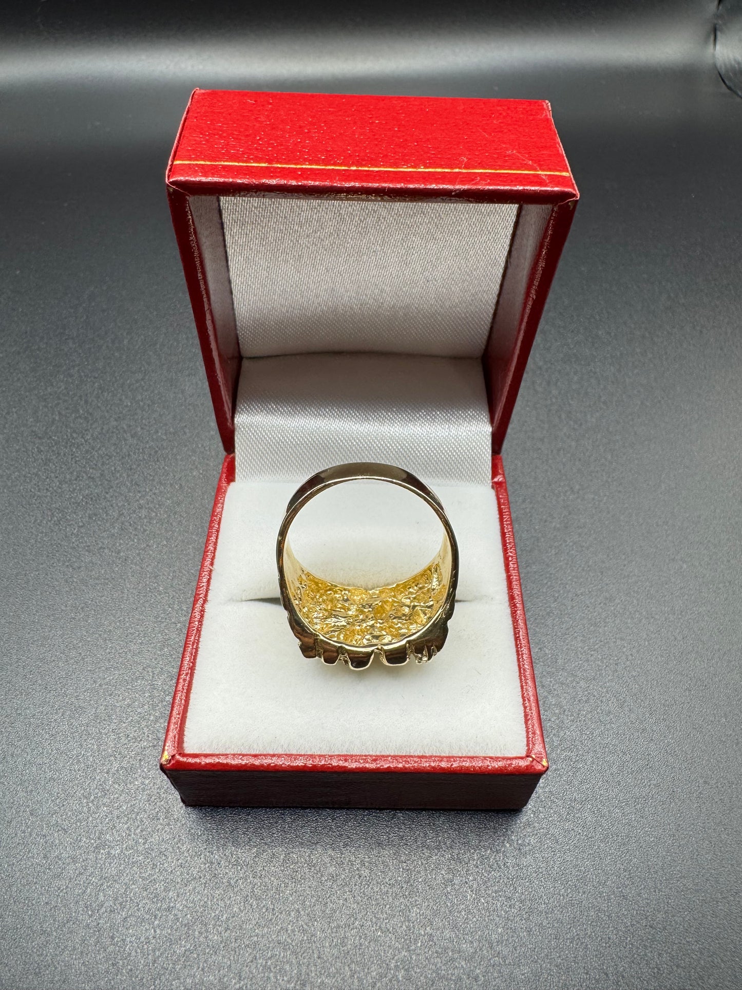 MENS square nugget ring