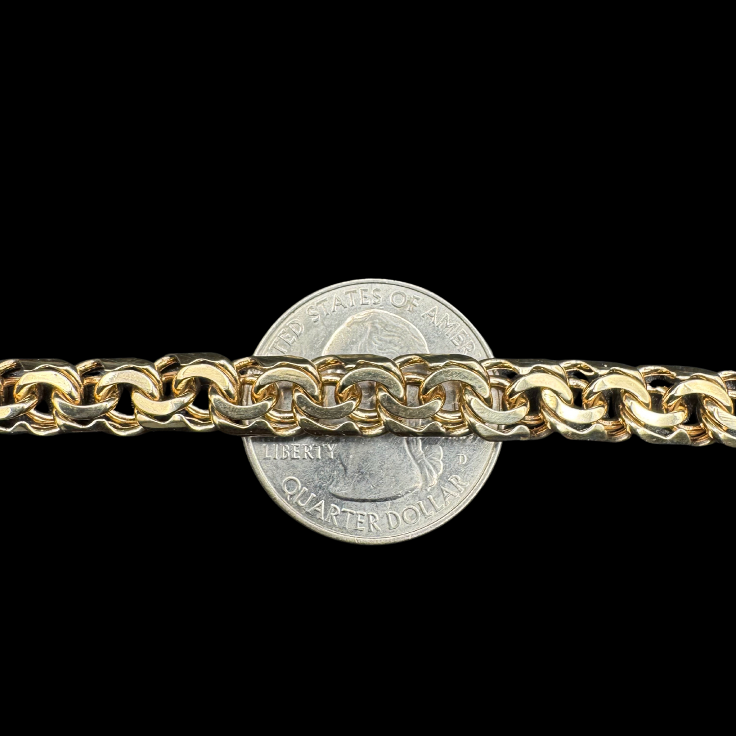 14K SOLID Chino link bracelet