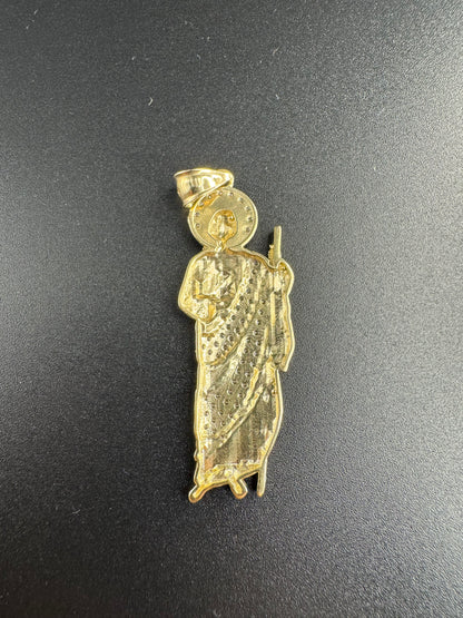 14K SAN JUDAS WITH ZIRCONS