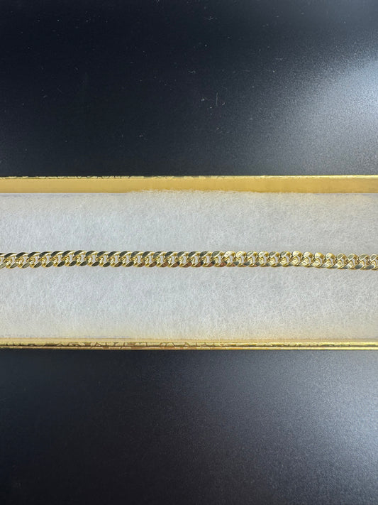 14k hollow miami cuban bracelet
