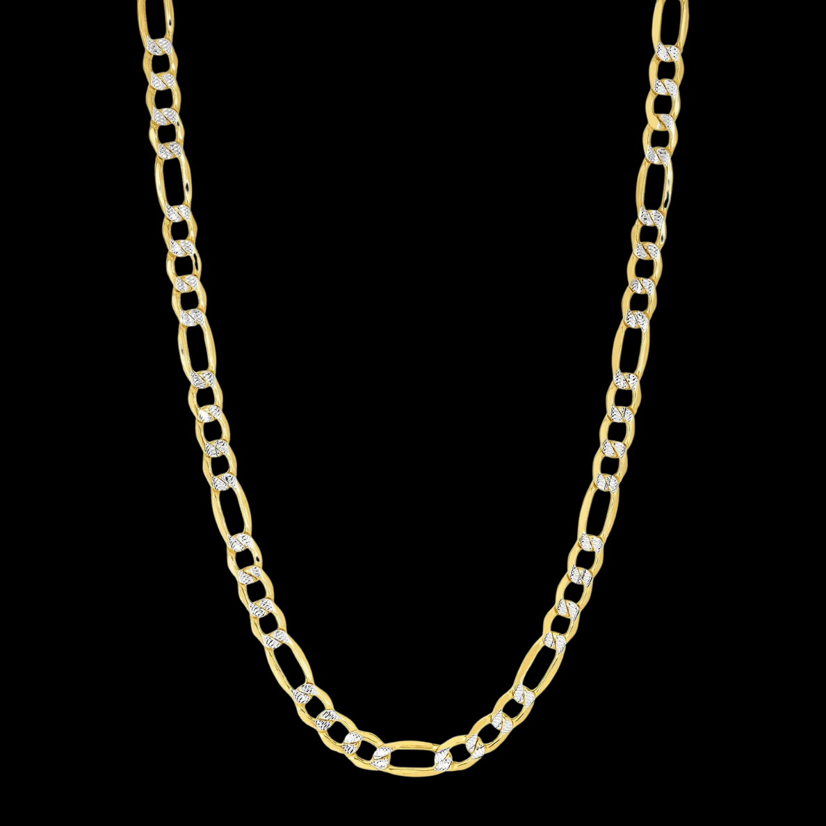 DIAMOND CUT 2 TONE FIGARO