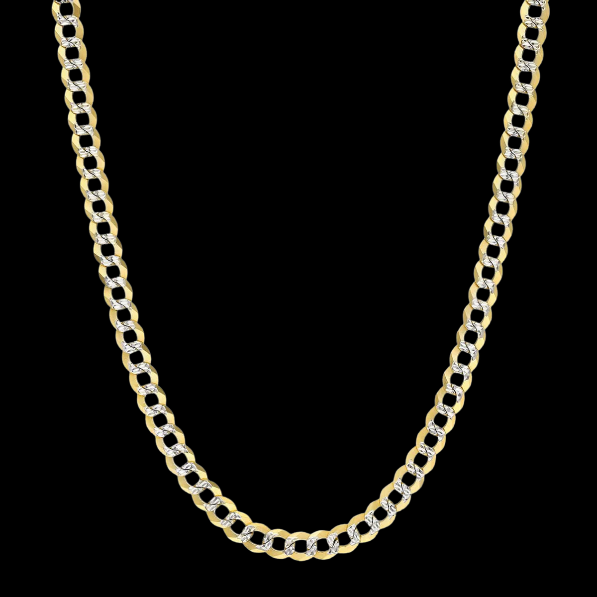 DIAMOND CUT CUBAN CURB LINK CHAIN