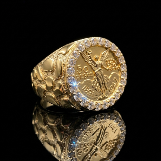 ROUND CENENARIO NUGGET RING