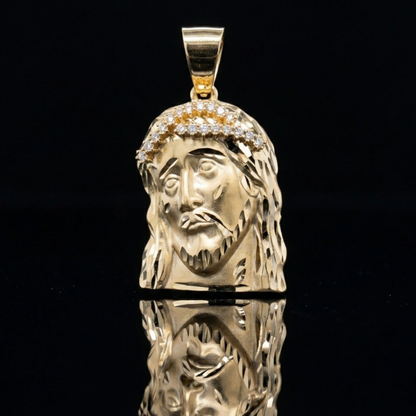 JESUS FACE IN ICED THORNS