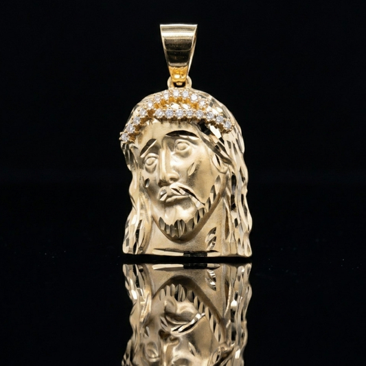 JESUS FACE IN ICED THORNS