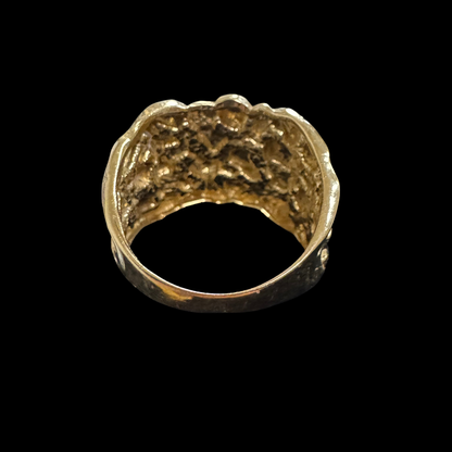 SQUARE NUGGET RING