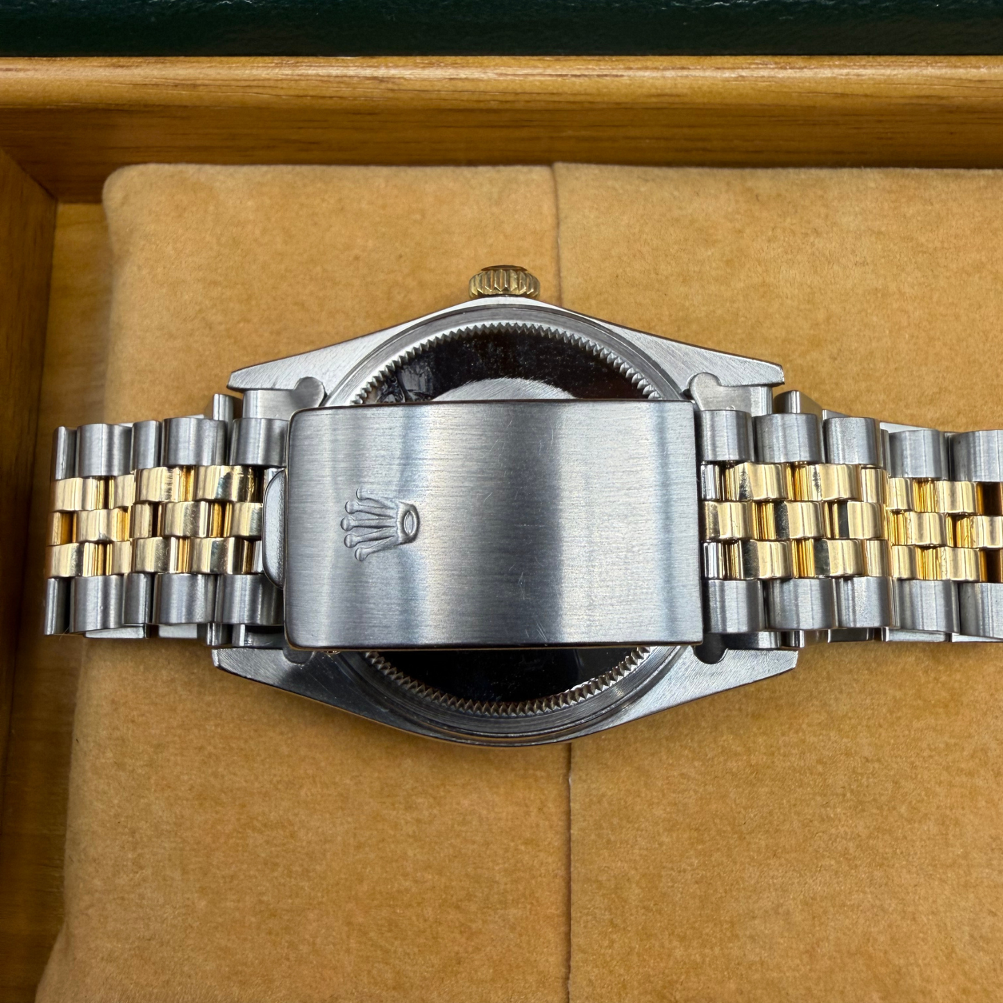 18K AUTHENTIC ROLEX 2 TONE 1987 WITH BOX AND PAPERS