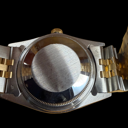 18K AUTHENTIC ROLEX 2 TONE 1987 WITH BOX AND PAPERS
