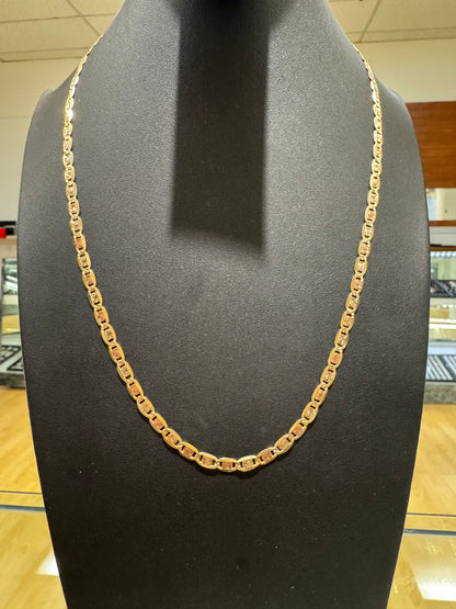 14K Valetino Chain 3 Colors