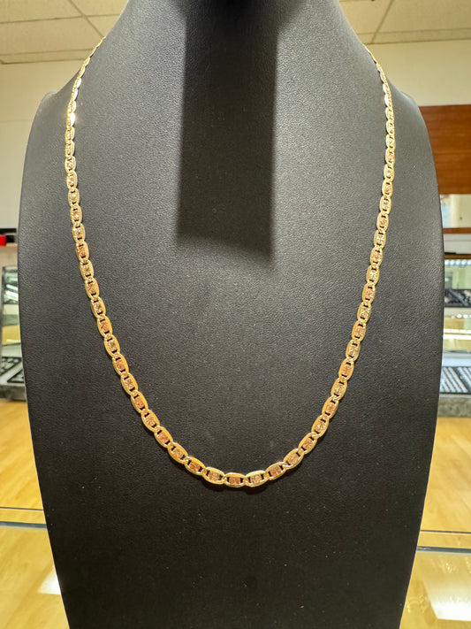 14K Valetino Chain 3 Colors
