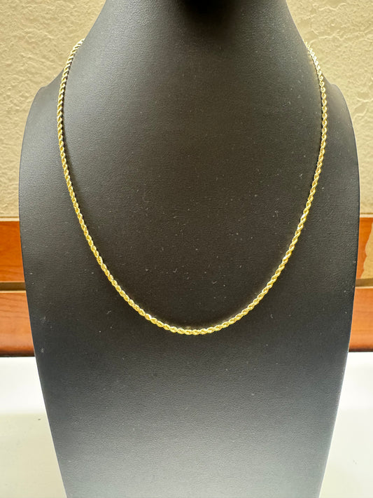 14K ROPE CHAIN
