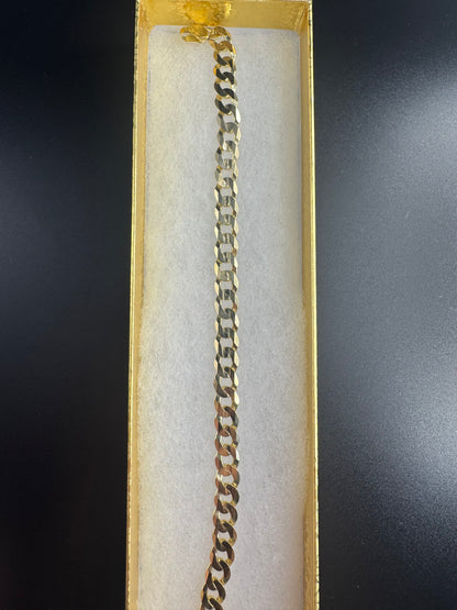 14K SOLID YELLOW CUBAN BRACELET