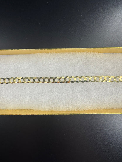 14K SOLID CUBAN LINK BRACELET