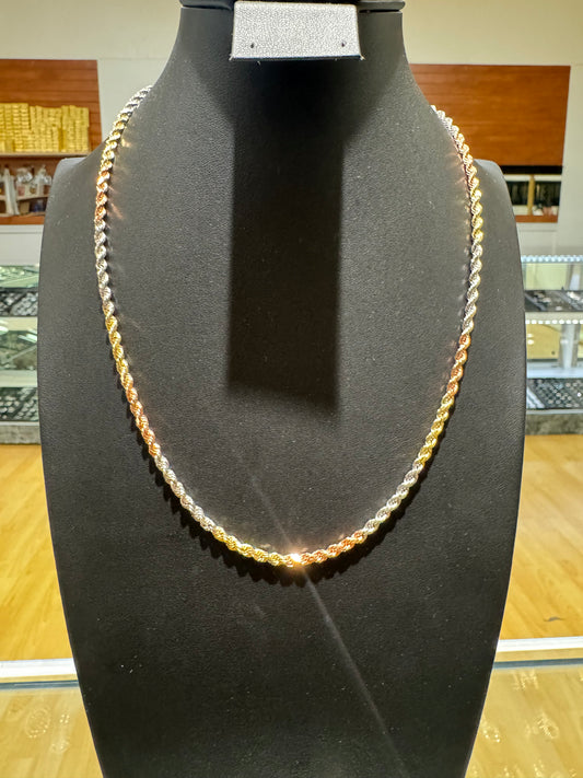 14K Rope Chain 3 Colors