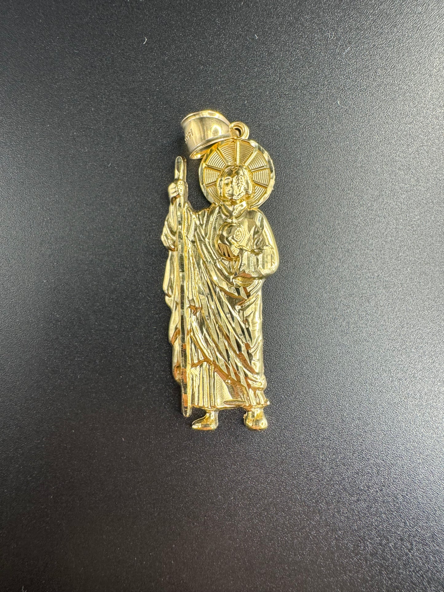 14K SOLID YELLOW SAN JUDAS PENDANT