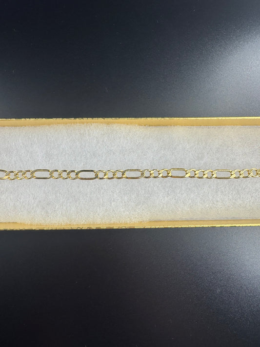 HOLLOW YELLOW FIGARO BRACELET