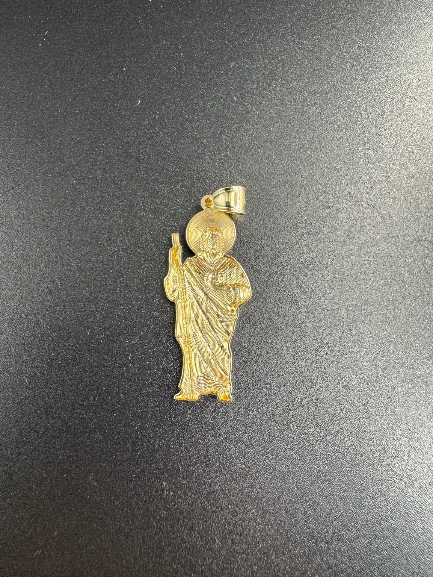 14K SMALL SOLID YELLOW SAN JUDAS PENDANT