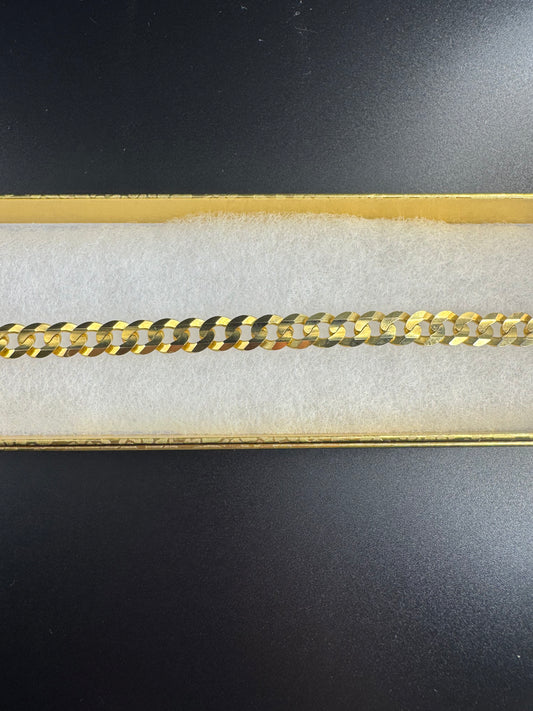 solid 14k cuban link bracelet