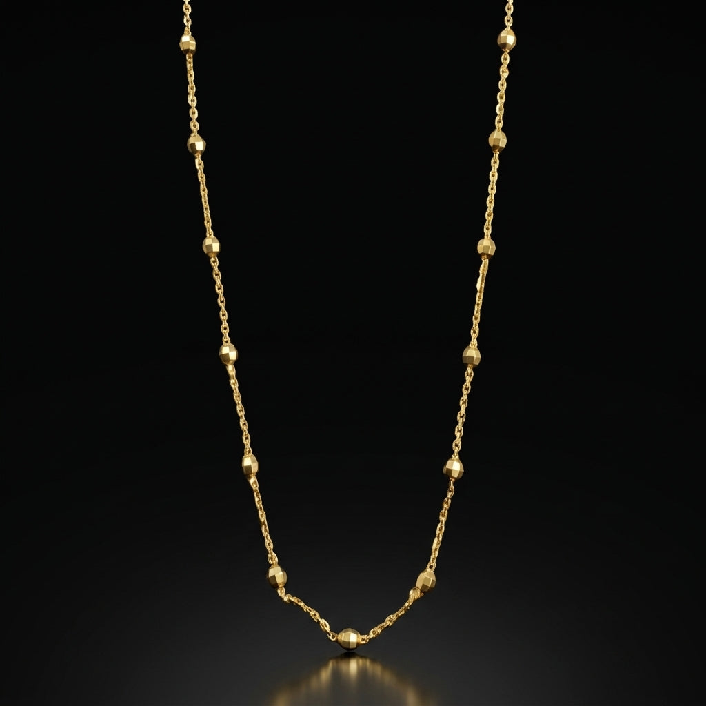 YELLOW PAPERCLIP BALL CHAIN