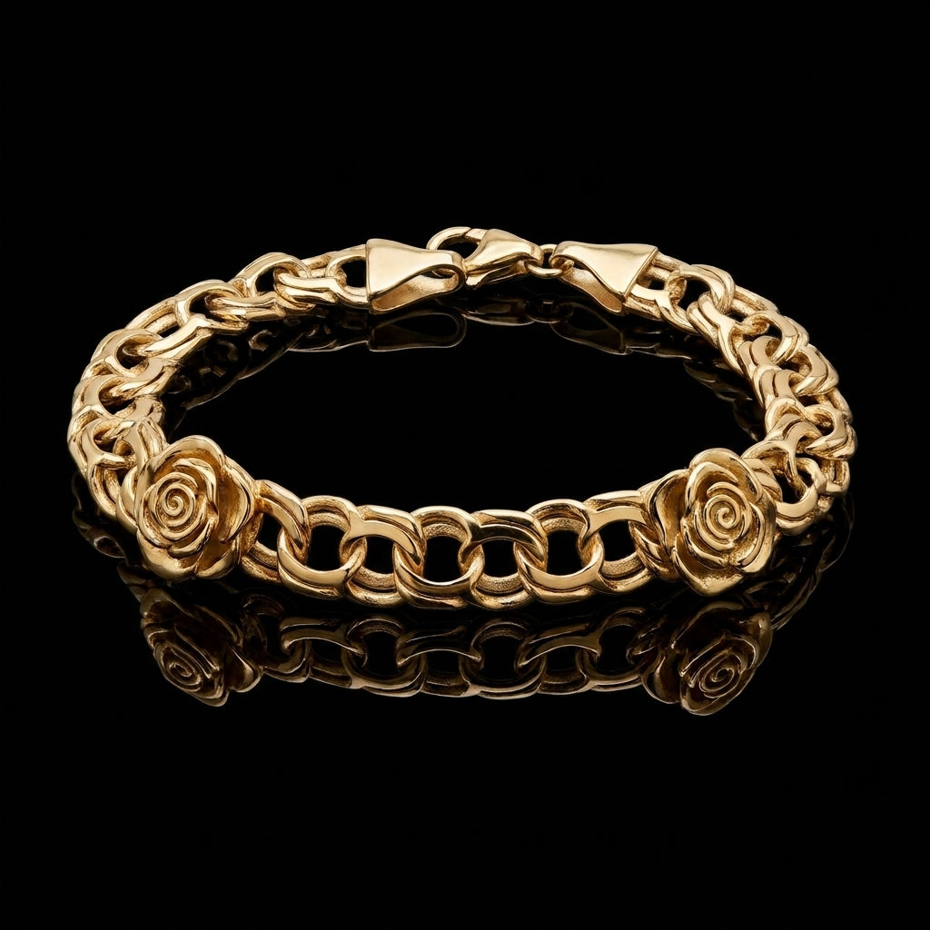 YELLOW ROSE CHINO LINK BRACELET