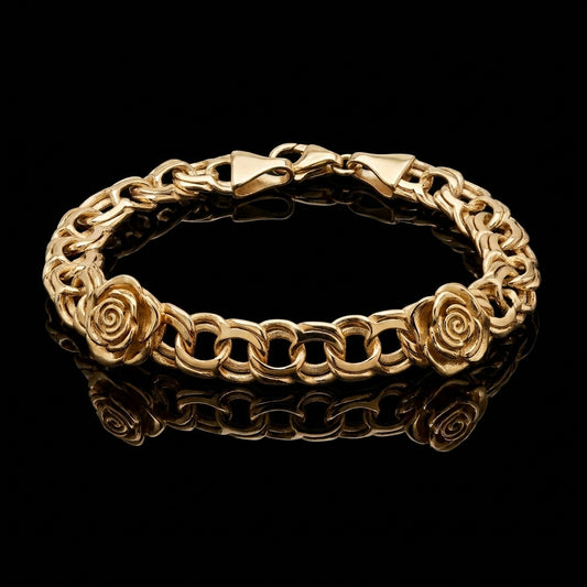 YELLOW ROSE CHINO LINK BRACELET