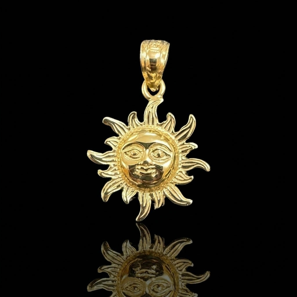 SMALL YELLOW SUN PENDANT