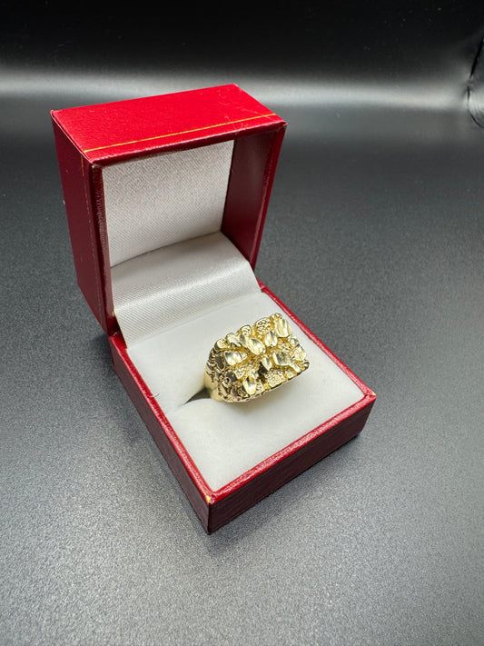 MENS square nugget ring