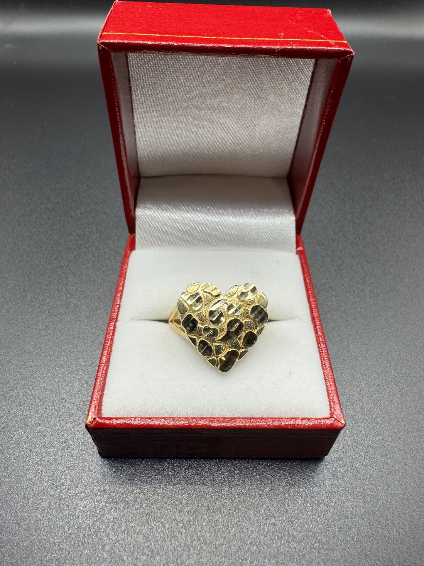 WOMENS nugget heart ring