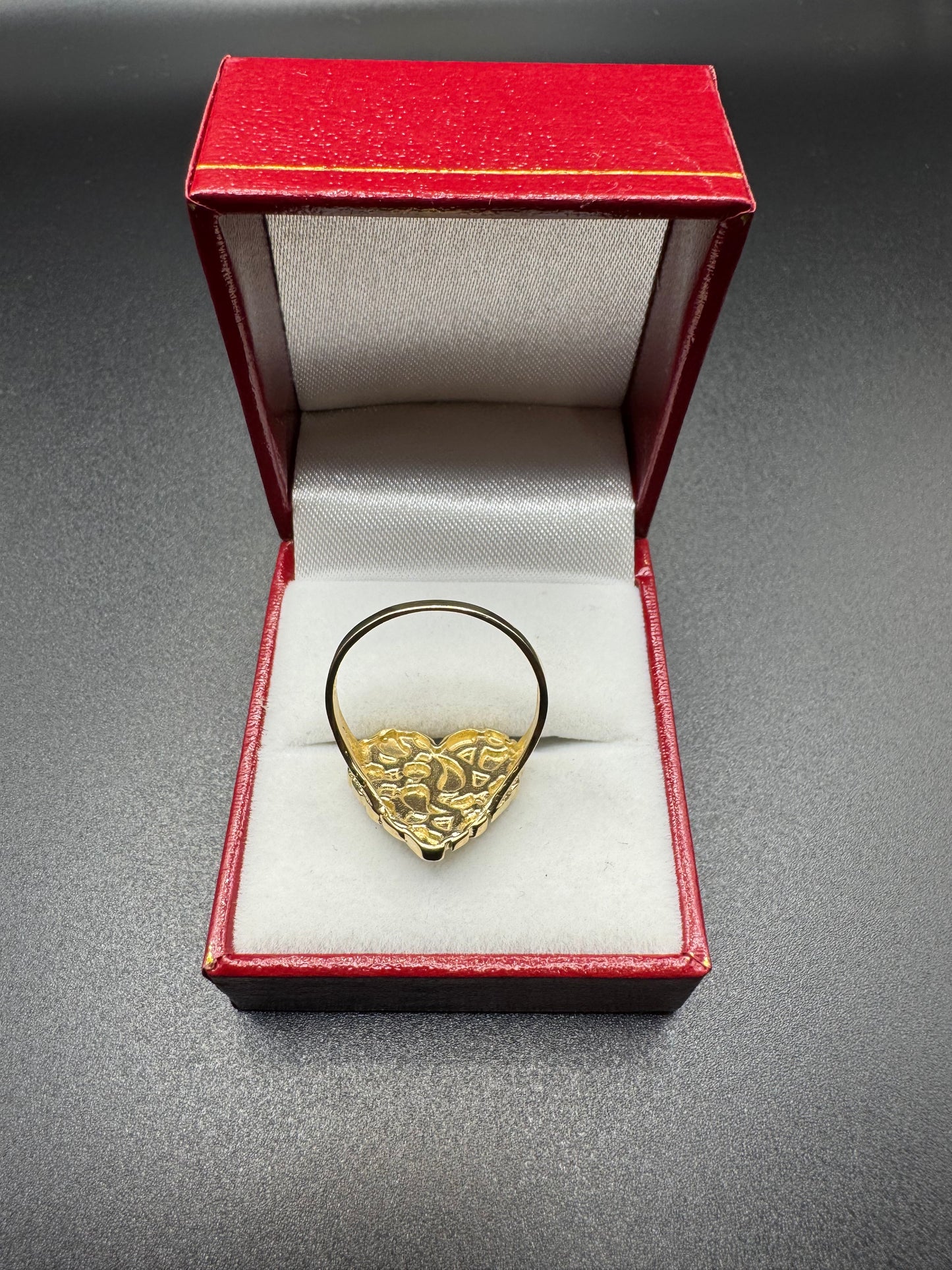WOMENS nugget heart ring