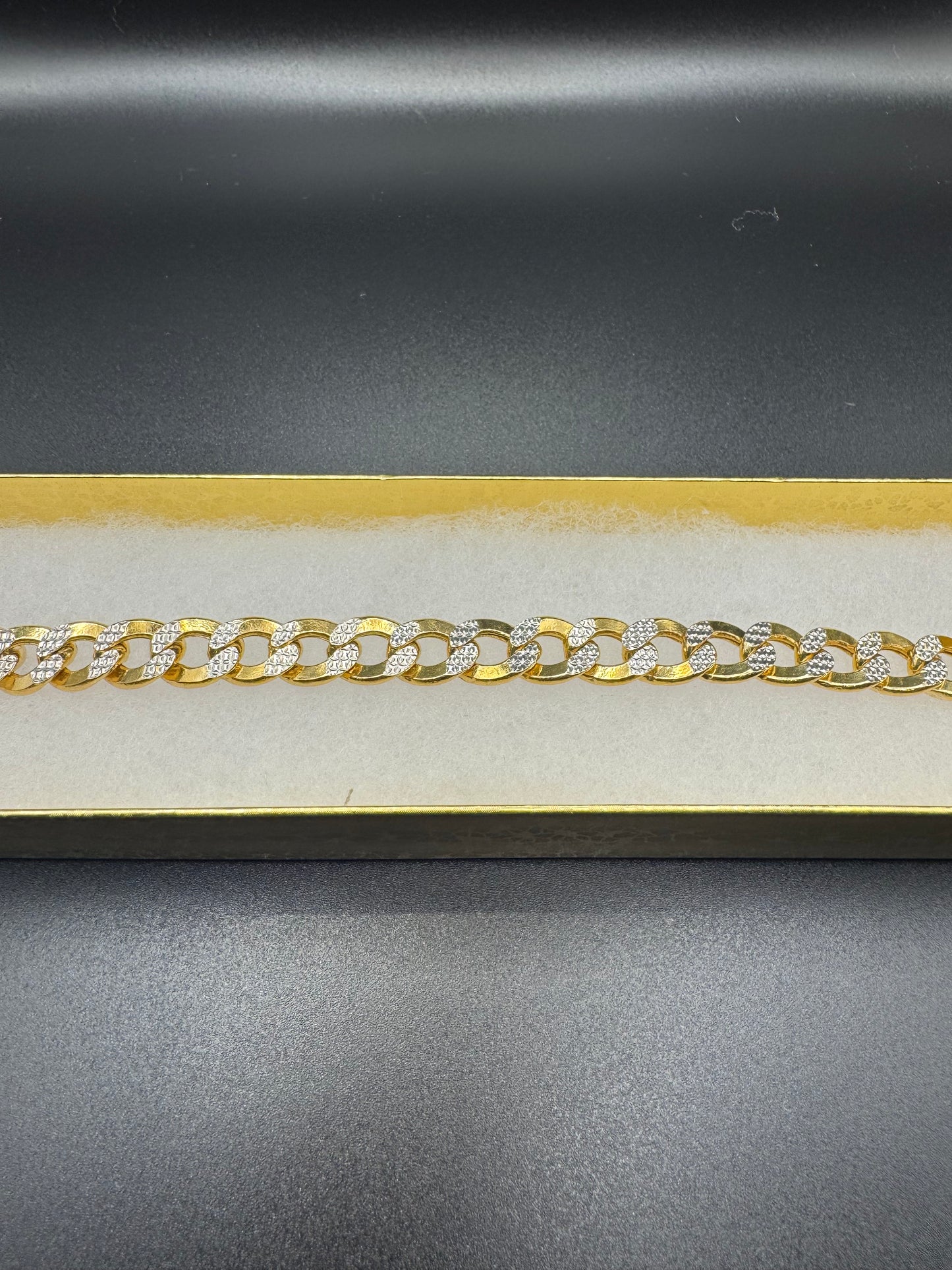 CUBAN white pave bracelet