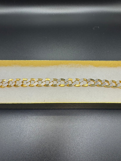 CUBAN white pave bracelet