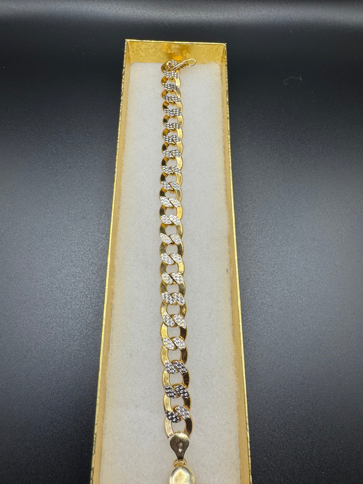 CUBAN white pave bracelet