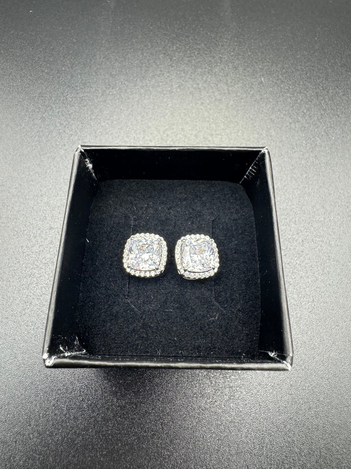 SILVER ZIRCON STUDS