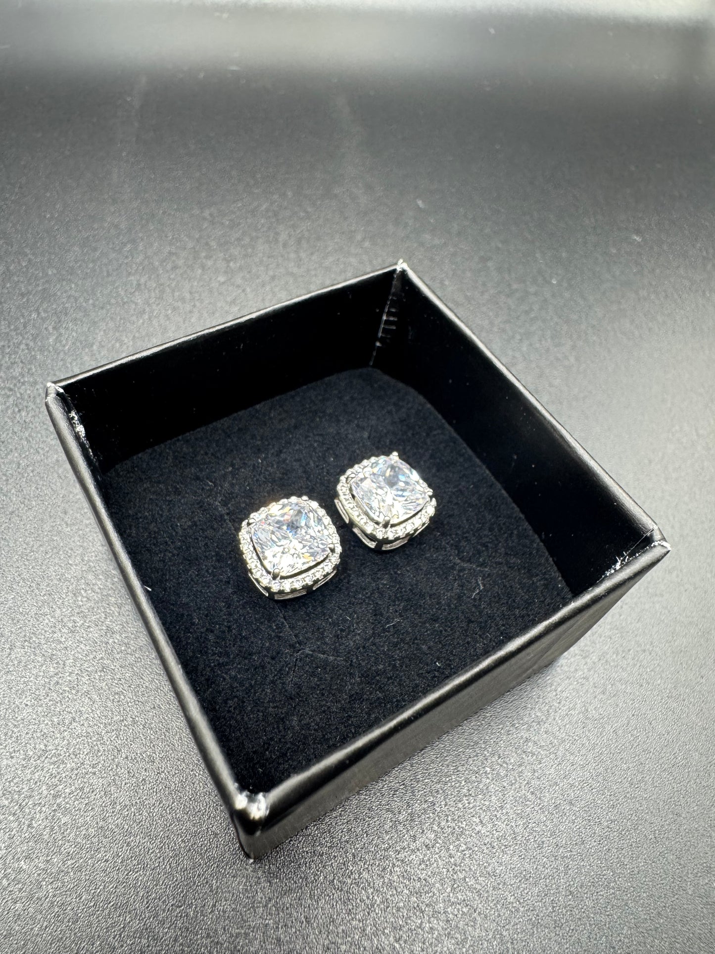 SILVER ZIRCON STUDS