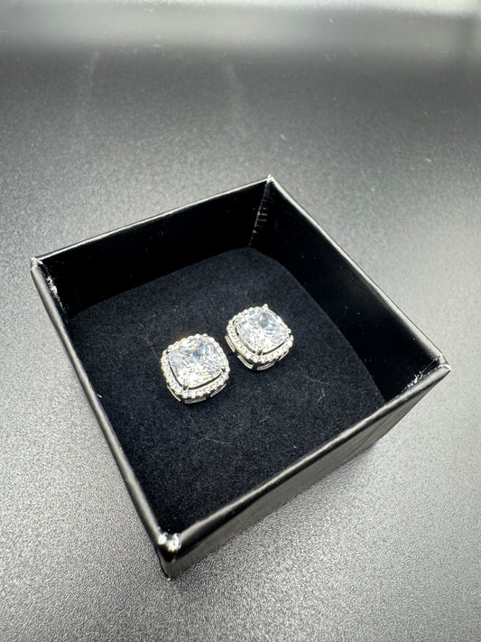 SILVER ZIRCON STUDS