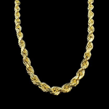14K HOLLOW JUMBO ROPE CHAIN