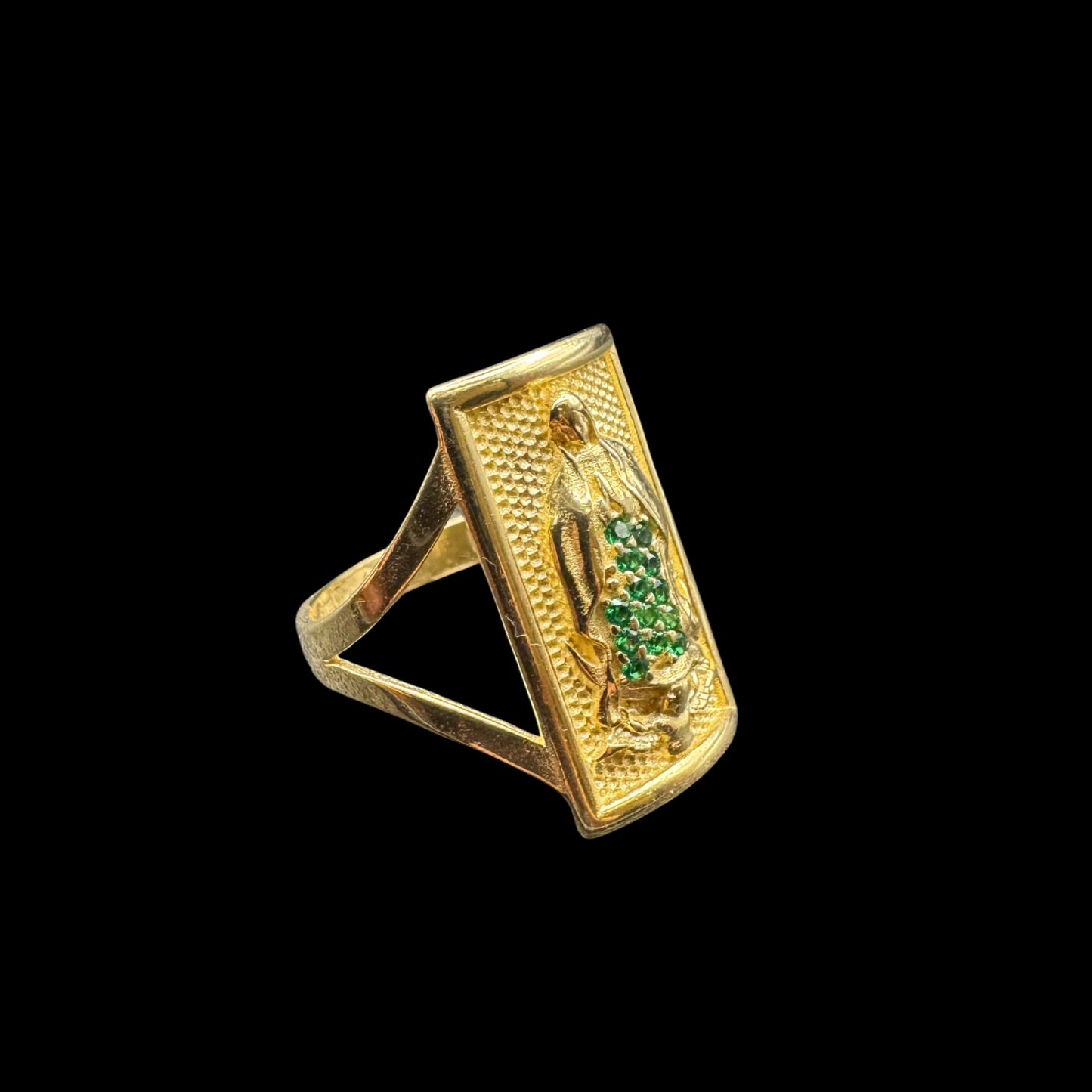 14K VIRGEN ZIRCON RING