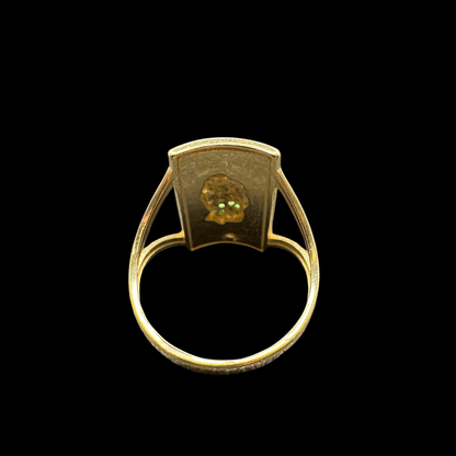 14K VIRGEN ZIRCON RING