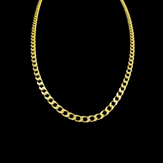 14K SOLID YELLOW CUBAN CHAIN