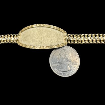 14K PETATIO NAME PLATE BRACELET
